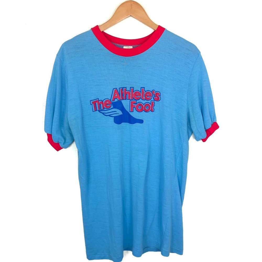 Rare 70s Athletes Foot Cuffed Tee